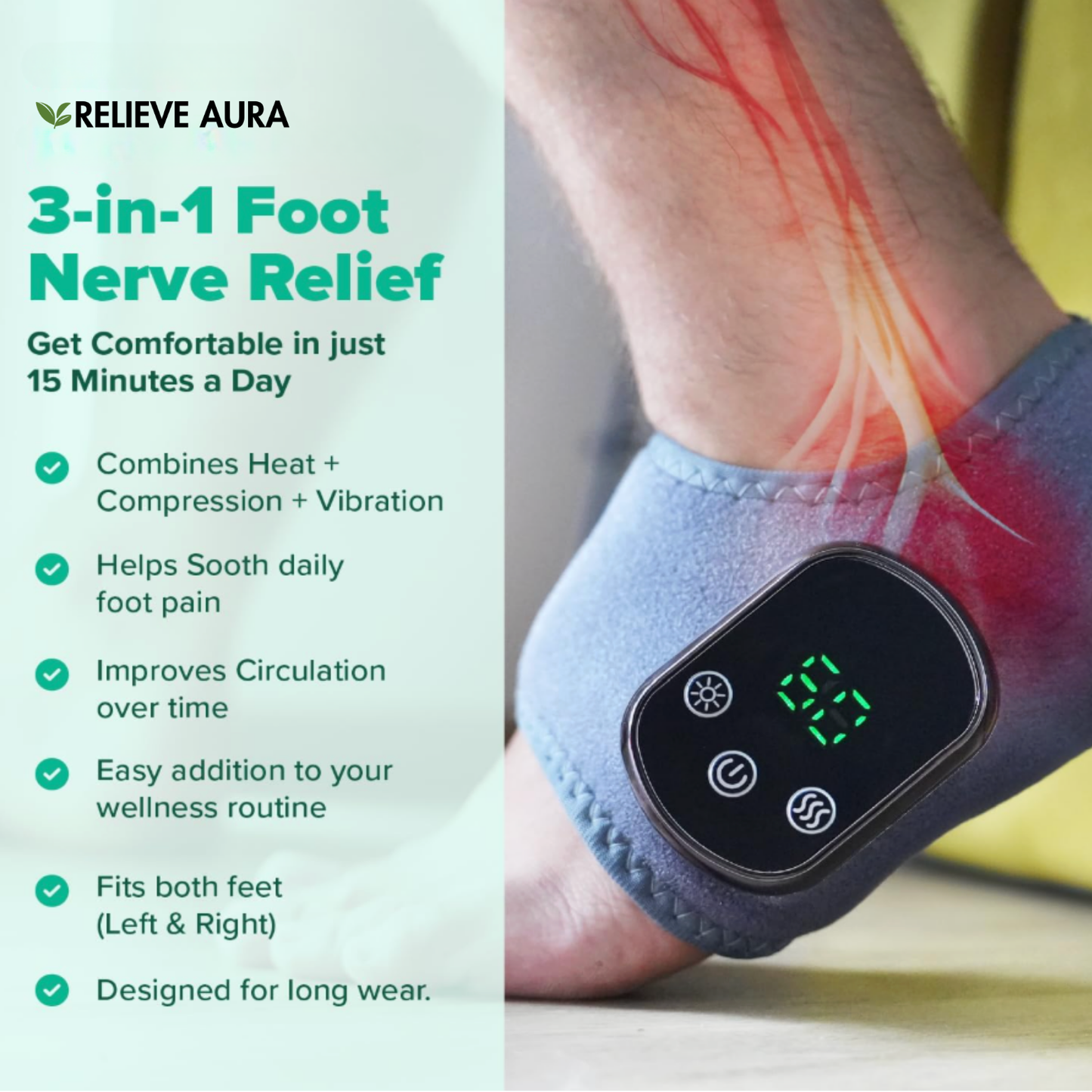 Relieve Aura - Neuropathic Pain Relief Massager